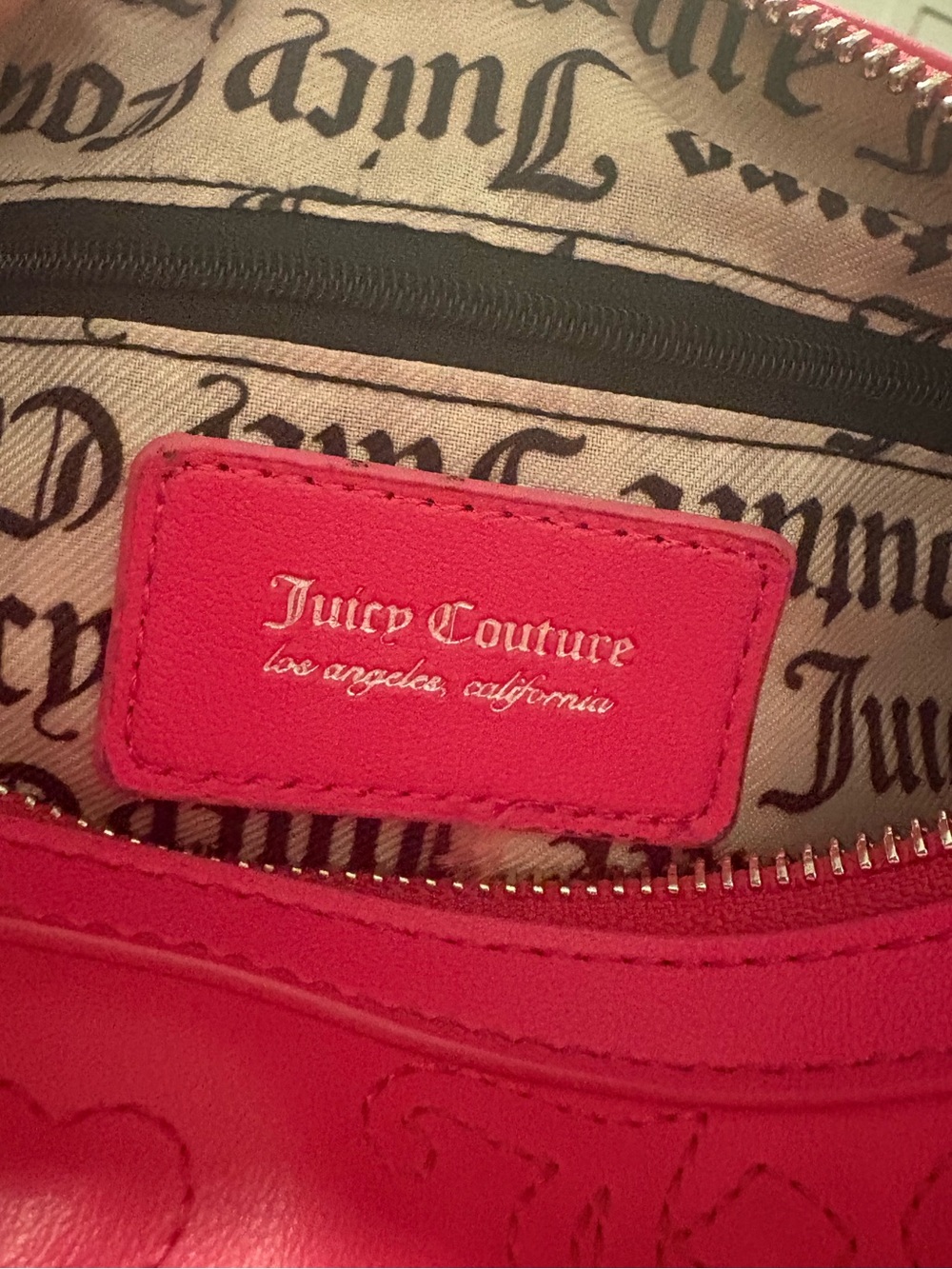 Juicy Couture Bright Pink Barrel Crossbody w/ Coin Purse - Picture 2 of 4